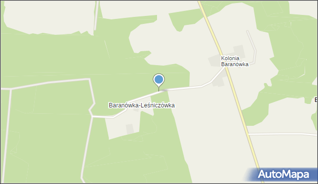 Baranówka-Leśniczówka, Baranówka-Leśniczówka, mapa Baranówka-Leśniczówka
