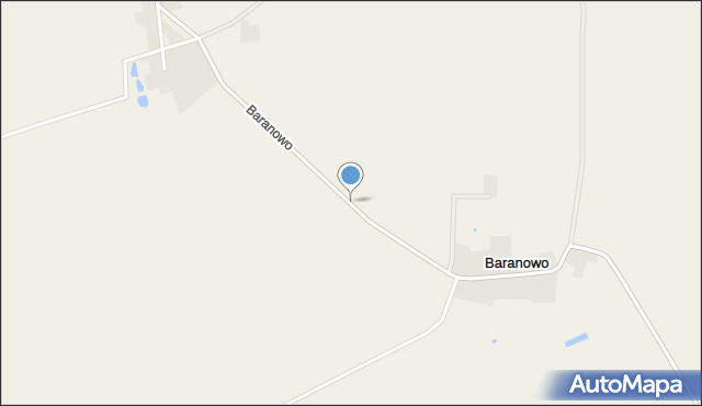 Baranowo gmina Łubowo, Baranowo, mapa Baranowo gmina Łubowo