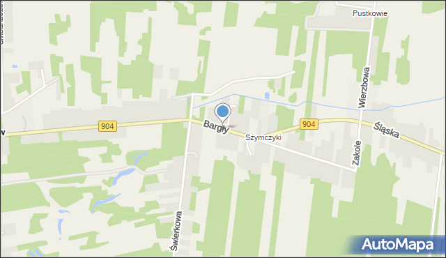 Bargły, Bargły, mapa Bargły