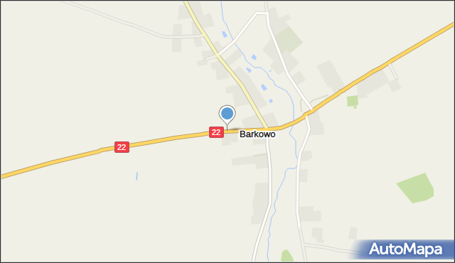 Barkowo gmina Człuchów, Barkowo, mapa Barkowo gmina Człuchów