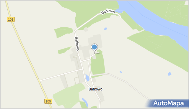Barkowo gmina Gryfice, Barkowo, mapa Barkowo gmina Gryfice