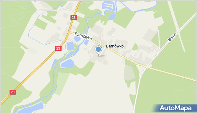 Barnówko, Barnówko, mapa Barnówko