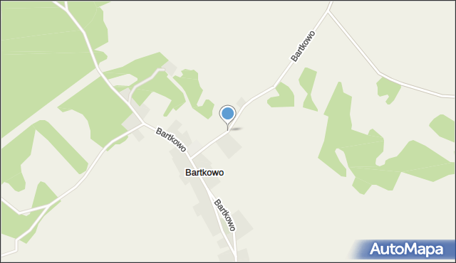 Bartkowo, Bartkowo, mapa Bartkowo