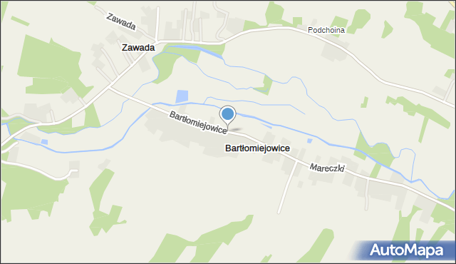 Bartłomiejowice gmina Wąwolnica, Bartłomiejowice, mapa Bartłomiejowice gmina Wąwolnica