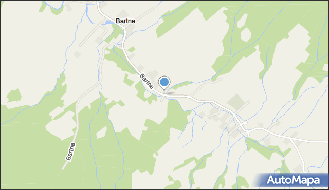 Bartne, Bartne, mapa Bartne