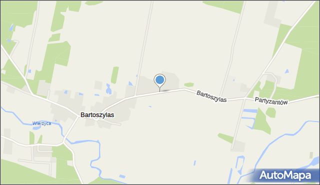 Bartoszylas, Bartoszylas, mapa Bartoszylas