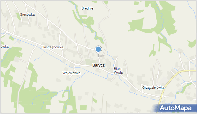 Barycz gmina Domaradz, Barycz, mapa Barycz gmina Domaradz