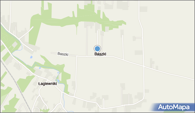 Baszki gmina Niemce, Baszki, mapa Baszki gmina Niemce