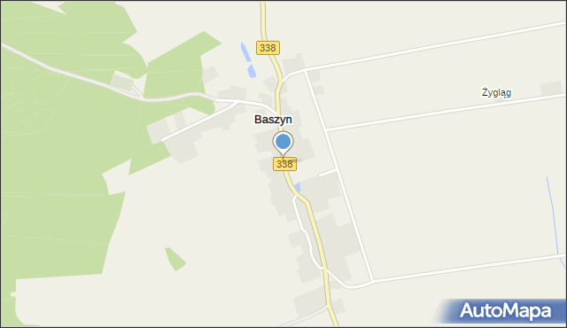Baszyn, Baszyn, mapa Baszyn