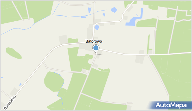 Batorowo gmina Lipka, Batorowo, mapa Batorowo gmina Lipka