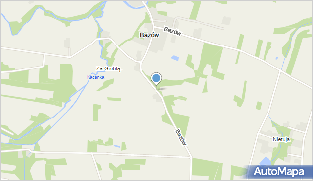 Bazów, Bazów, mapa Bazów