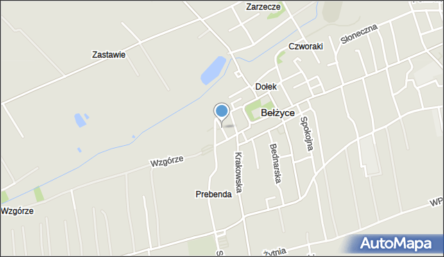 Bełżyce, Bargieła Władysława, ks., mapa Bełżyce