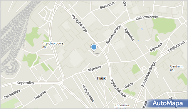 Białystok, Bażantarska, mapa Białegostoku