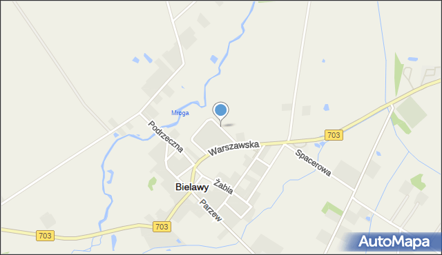 Bielawy powiat łowicki, Batalionów Chłopskich, mapa Bielawy powiat łowicki