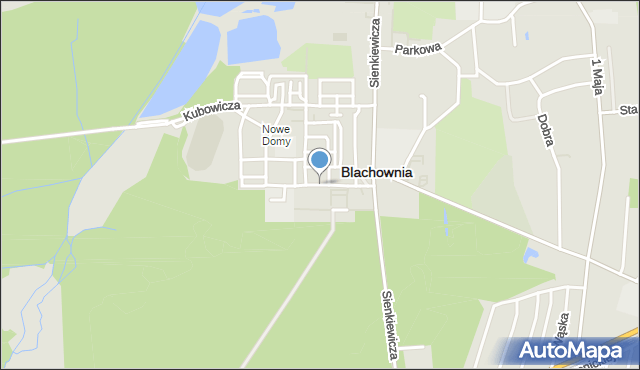 Blachownia, Bankowa, mapa Blachownia