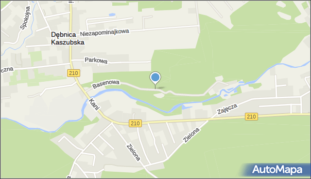 Dębnica Kaszubska, Basenowa, mapa Dębnica Kaszubska