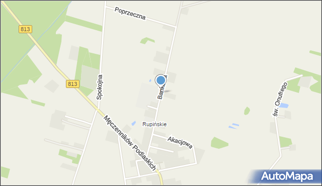 Drelów, Bankowa, mapa Drelów