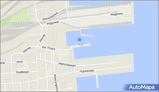 Gdynia, Basen II inż. Wendy, mapa Gdyni