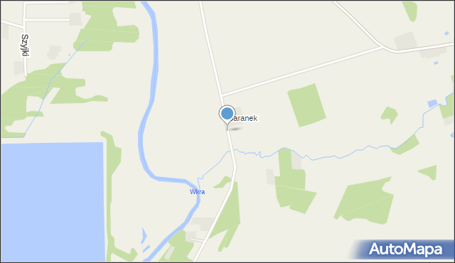 Giżyn gmina Strzegowo, Baranek, mapa Giżyn gmina Strzegowo