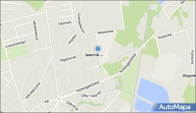 Goleniów, Baczyńskiego Krzysztofa Kamila, mapa Goleniów