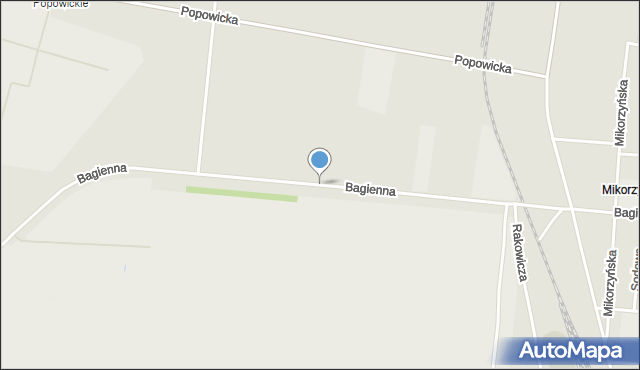 Inowrocław, Bagienna, mapa Inowrocławia