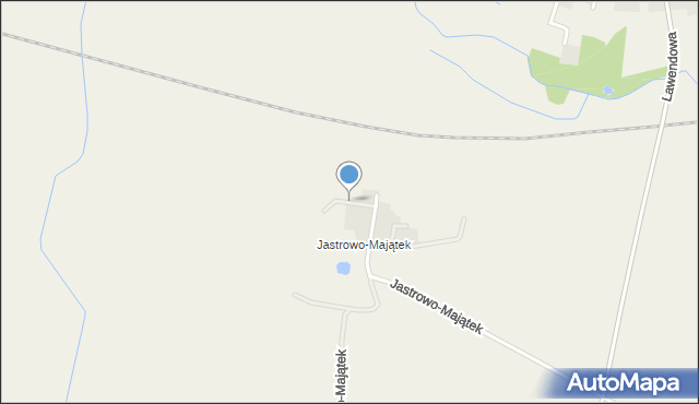 Jastrowo, Bananowa, mapa Jastrowo