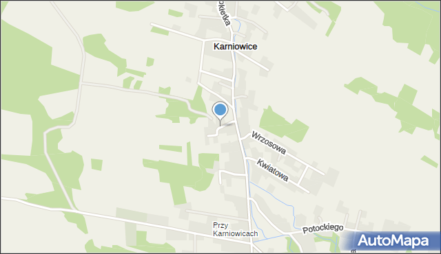 Karniowice gmina Trzebinia, Baczyńskiego Krzysztofa Kamila, mapa Karniowice gmina Trzebinia