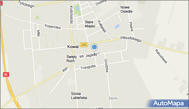 Kowal, Bankowa, mapa Kowal