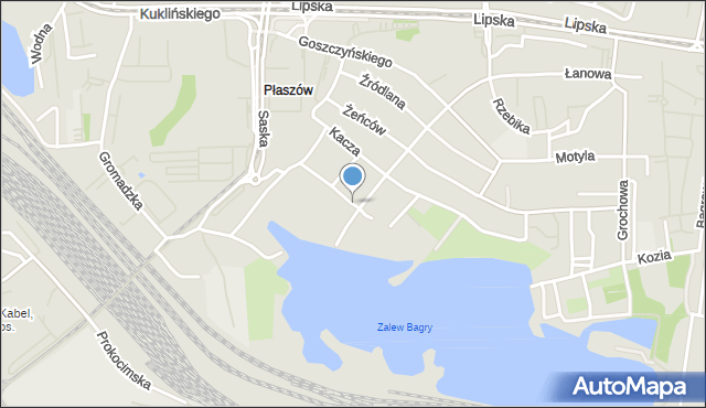 Kraków, Batki Mariana, mapa Krakowa