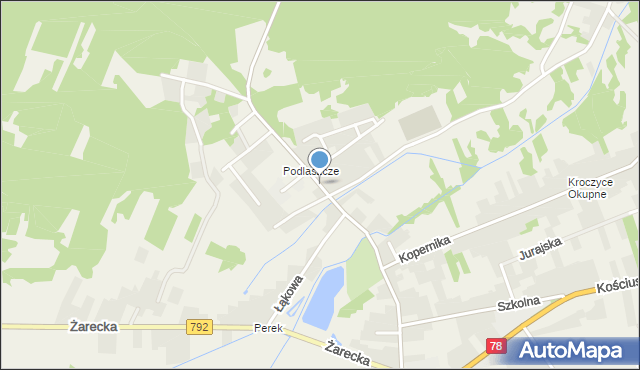 Kroczyce, Batalionów Chłopskich, mapa Kroczyce