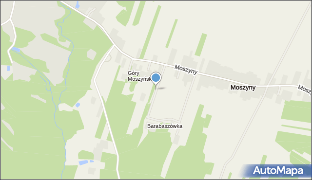 Moszyny, Barabaszówka, mapa Moszyny