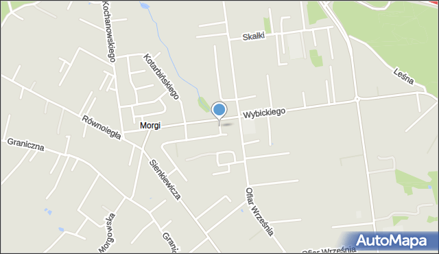 Mysłowice, Baczyńskiego Krzysztofa Kamila, mapa Mysłowice