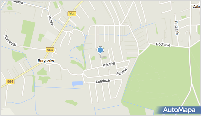 Niepołomice, Balonowa, mapa Niepołomice