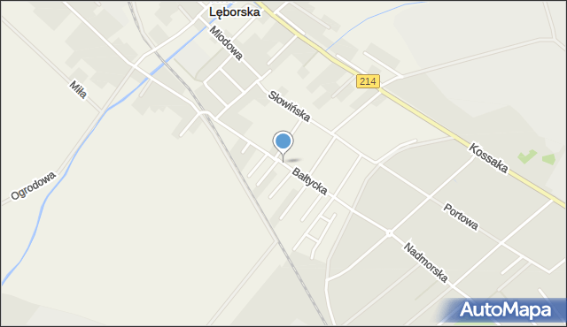 Nowa Wieś Lęborska, Bałtycka, mapa Nowa Wieś Lęborska