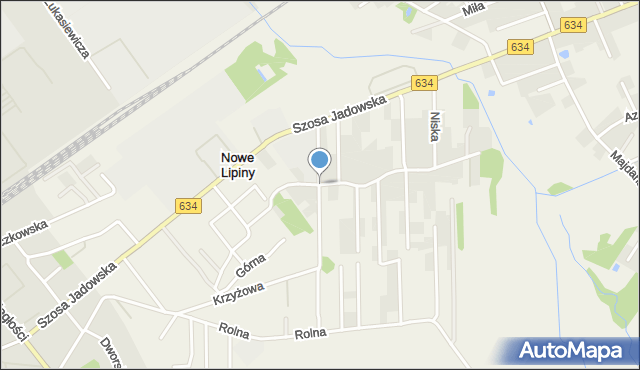 Nowe Lipiny, Batalionów Chłopskich, mapa Nowe Lipiny
