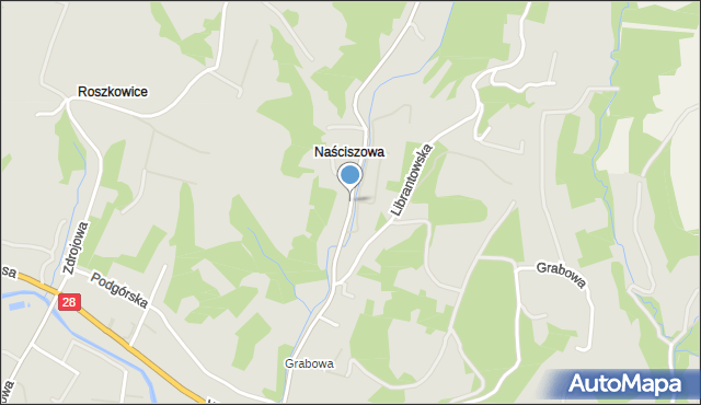 Nowy Sącz, Barska, mapa Nowego Sącza