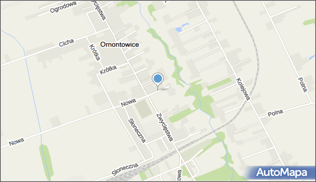 Ornontowice, Bankowa, mapa Ornontowice