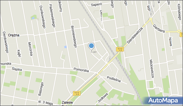 Piaseczno, Baczyńskiego Krzysztofa Kamila, mapa Piaseczno