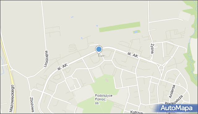 Płock, Baczyńskiego Krzysztofa Kamila, mapa Płock