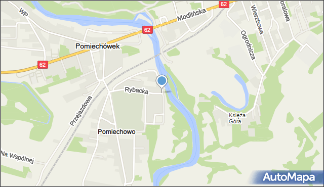 Pomiechowo, Bałtycka, mapa Pomiechowo