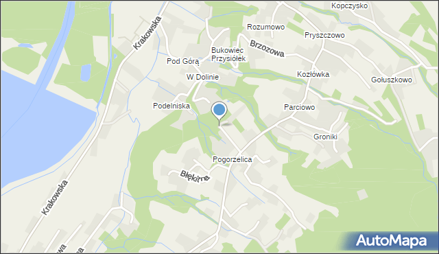 Porąbka powiat bielski, Babiogórska, mapa Porąbka powiat bielski