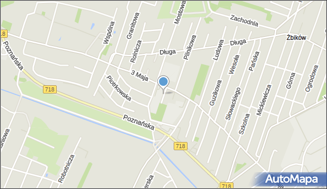 Pruszków, Bazarowa, mapa Pruszków