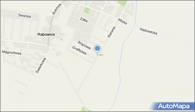 Rabowice, Barwna, mapa Rabowice