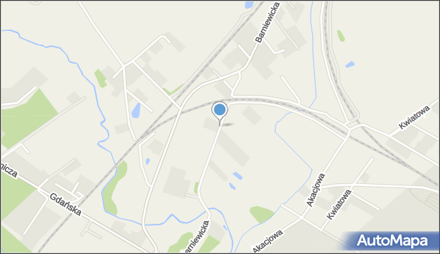 Rębiechowo, Barniewicka, mapa Rębiechowo