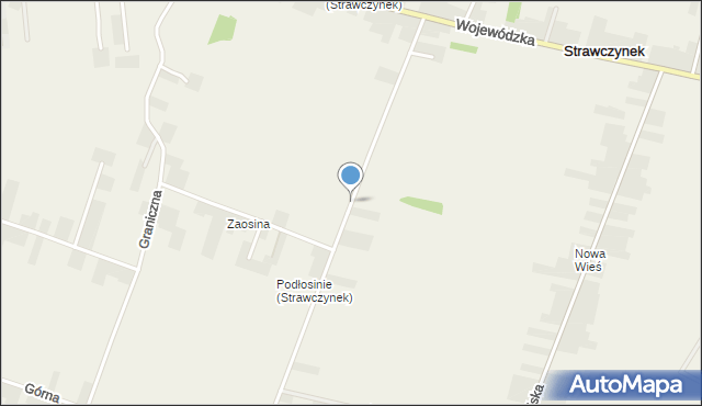 Strawczynek, Barytowa, mapa Strawczynek