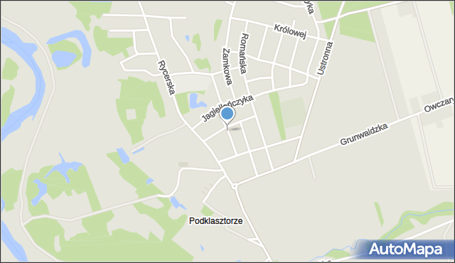 Sulejów powiat piotrkowski, Basztowa, mapa Sulejów powiat piotrkowski