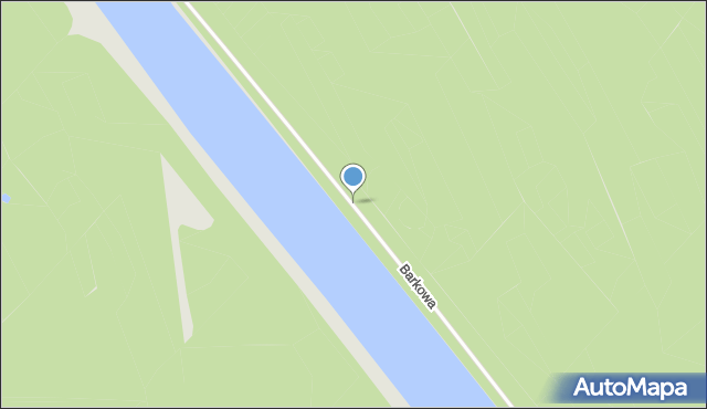 Świnoujście, Barkowa, mapa Świnoujście