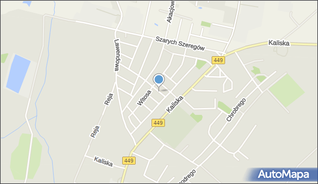 Syców, Baczyńskiego Krzysztofa Kamila, mapa Syców