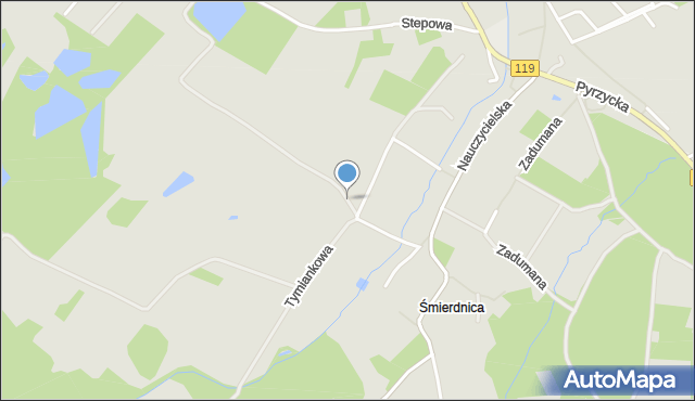 Szczecin, Bazyliowa, mapa Szczecina