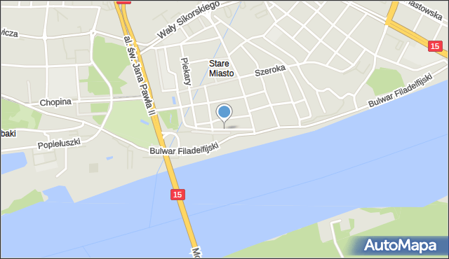 Toruń, Bankowa, mapa Torunia